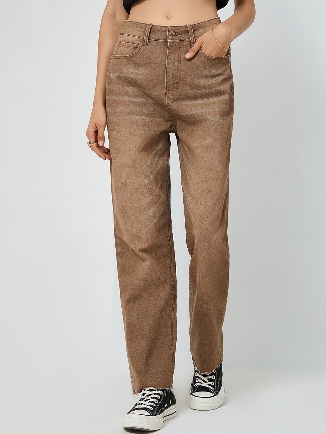 

URBANIC Women Brown Relaxed Fit Jeans
