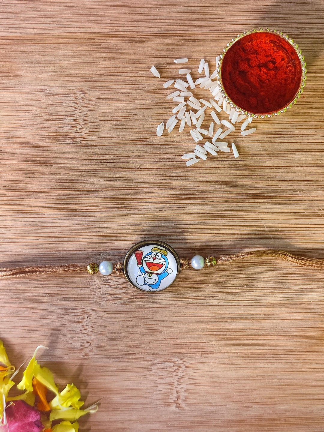 

CRAYTON Men Blue Doremon 3D Rakhi, Multi