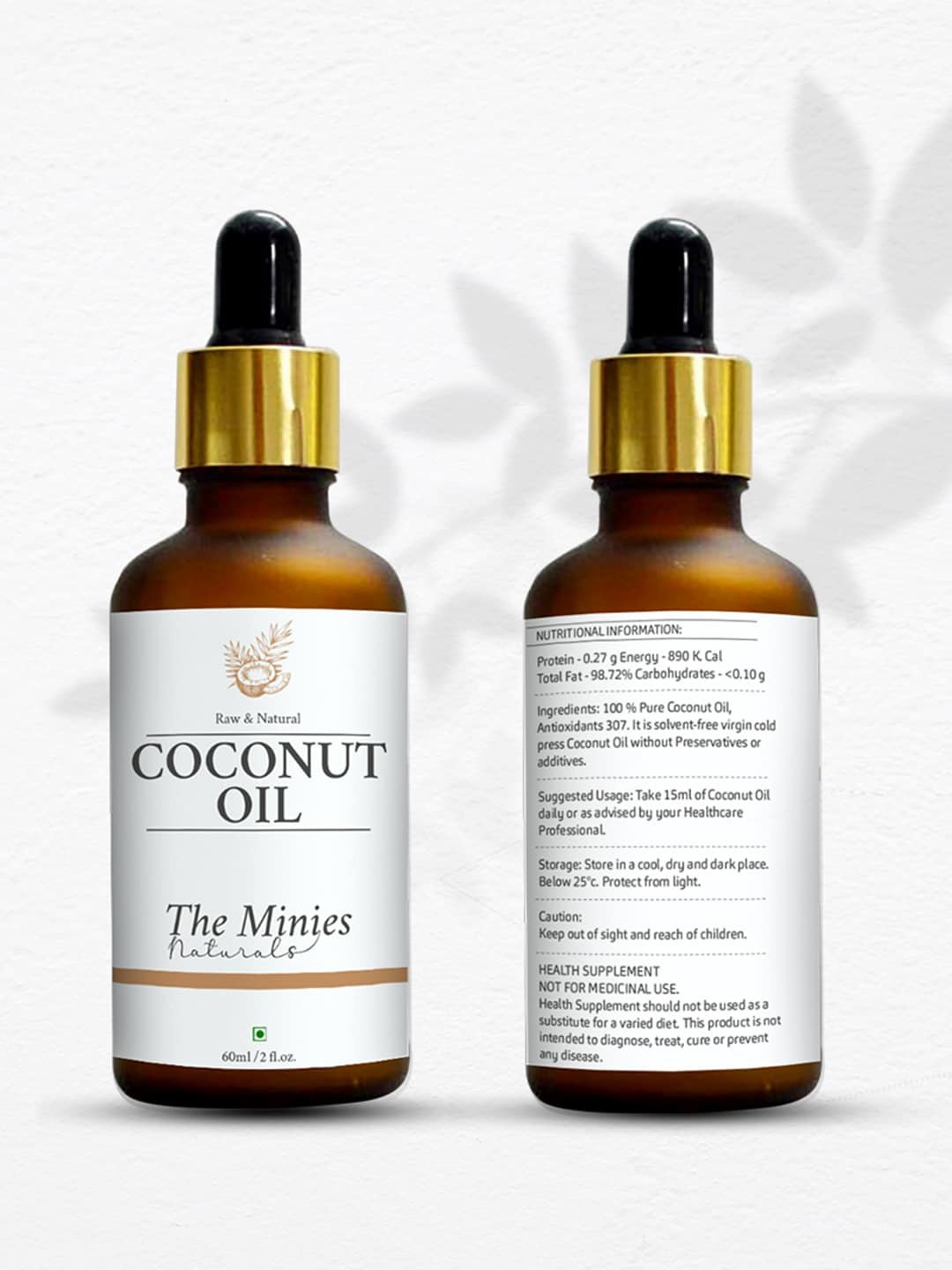 

The Minies Naturals Coconut Oil 60 ml, White