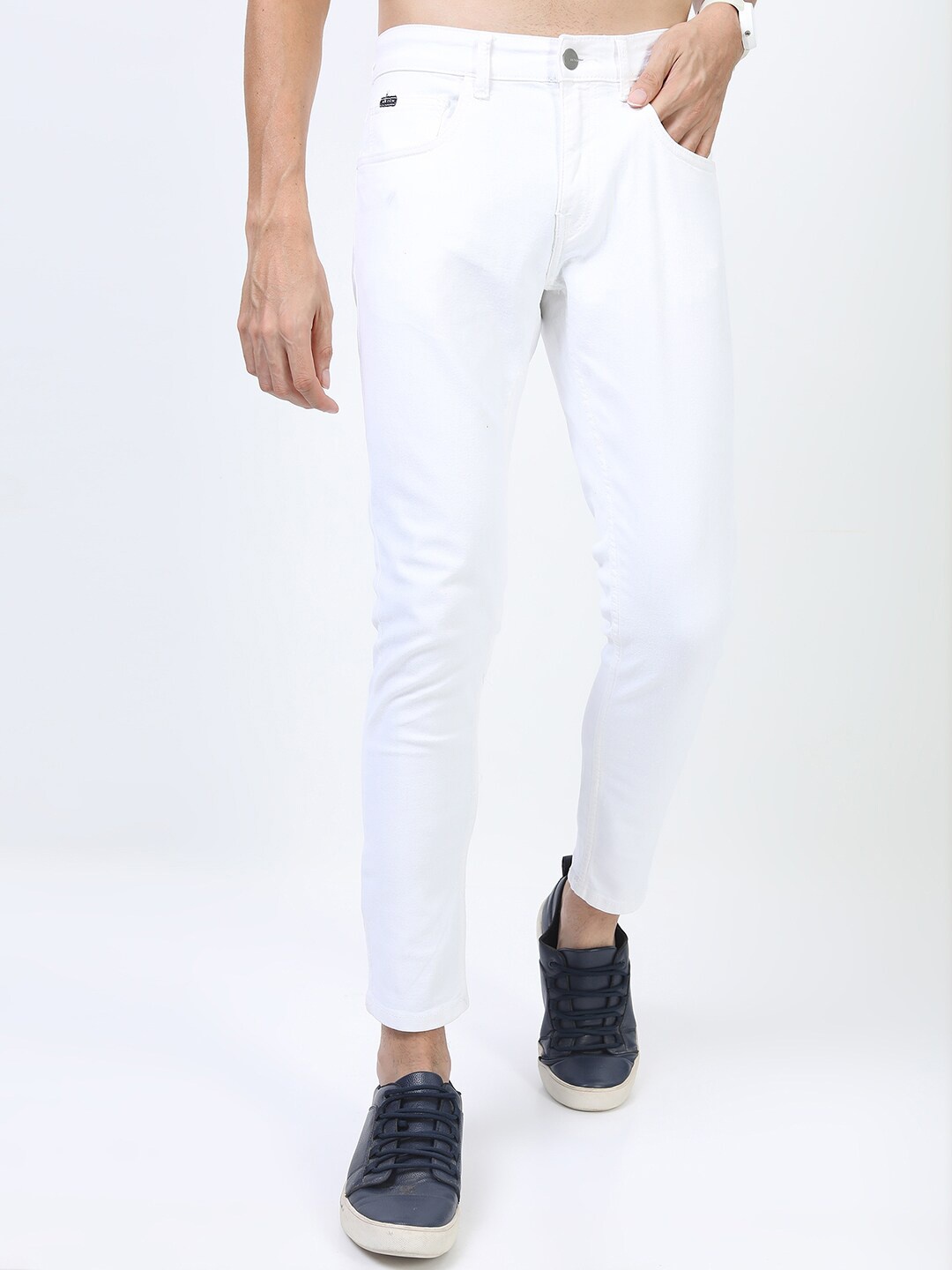 

KETCH Men White Skinny Fit Clean look Stretchable Jeans