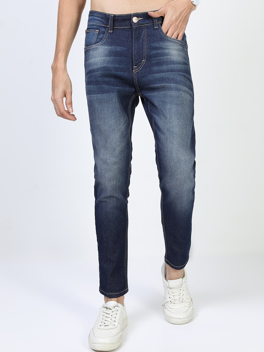 

KETCH Men Blue Skinny Fit Clean Look Light Fade Stretchable Jeans