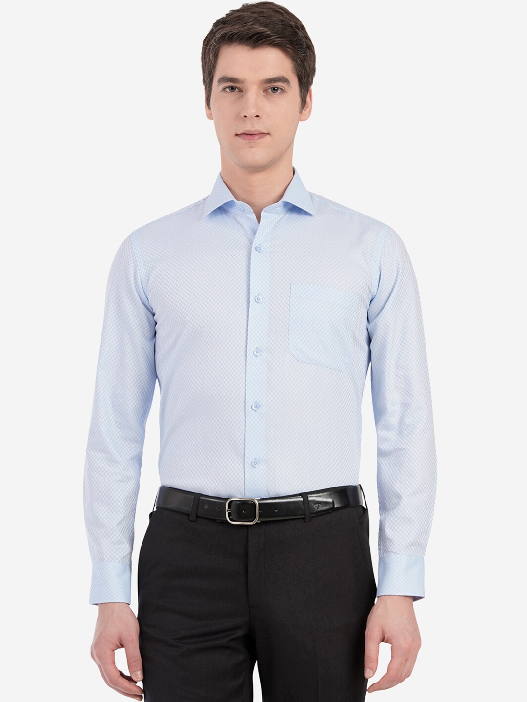 

METAL Men Blue Custom Slim Fit Casual Shirt