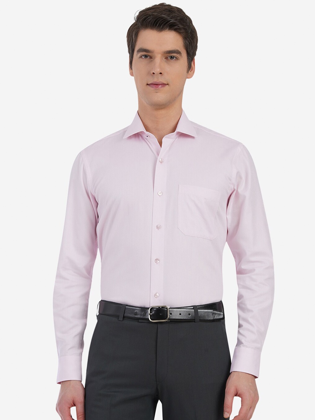 

METAL Men Pink Custom Slim Fit Casual Shirt