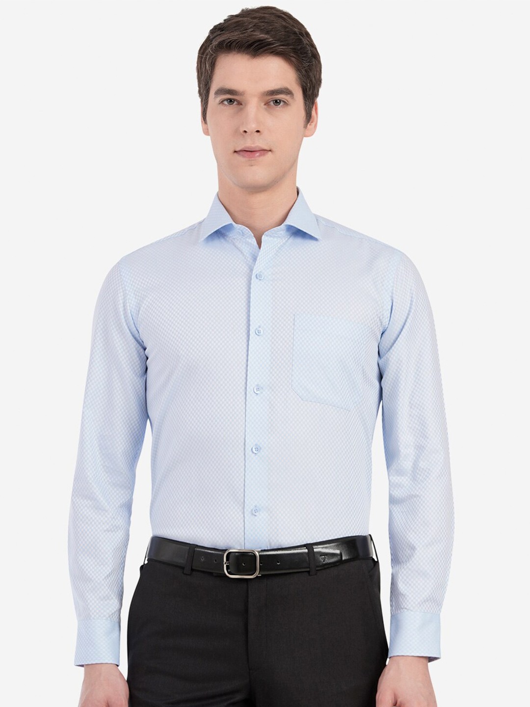 

METAL Men Blue Custom Slim Fit Casual Shirt