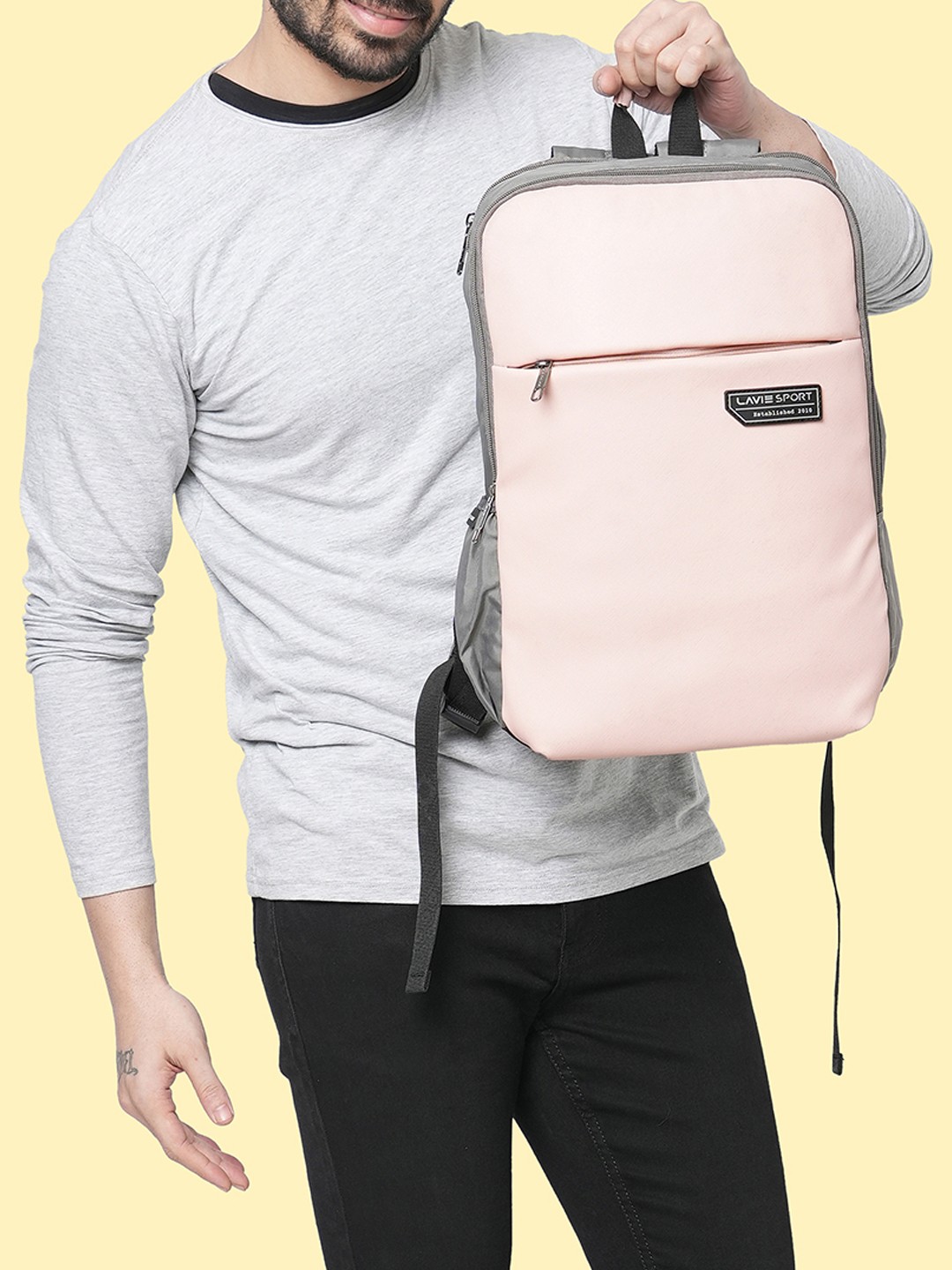 

Lavie Sport Chairman Men Pink 20L 15 Inch Laptop Backpack