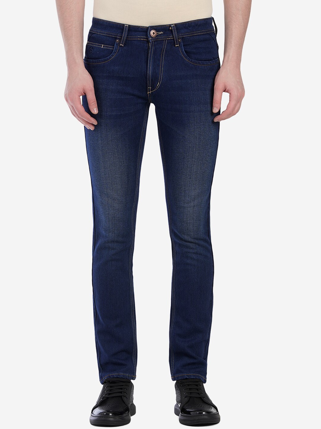 

Greenfibre Men Blue Narrow Slim Fit Light Fade Jeans
