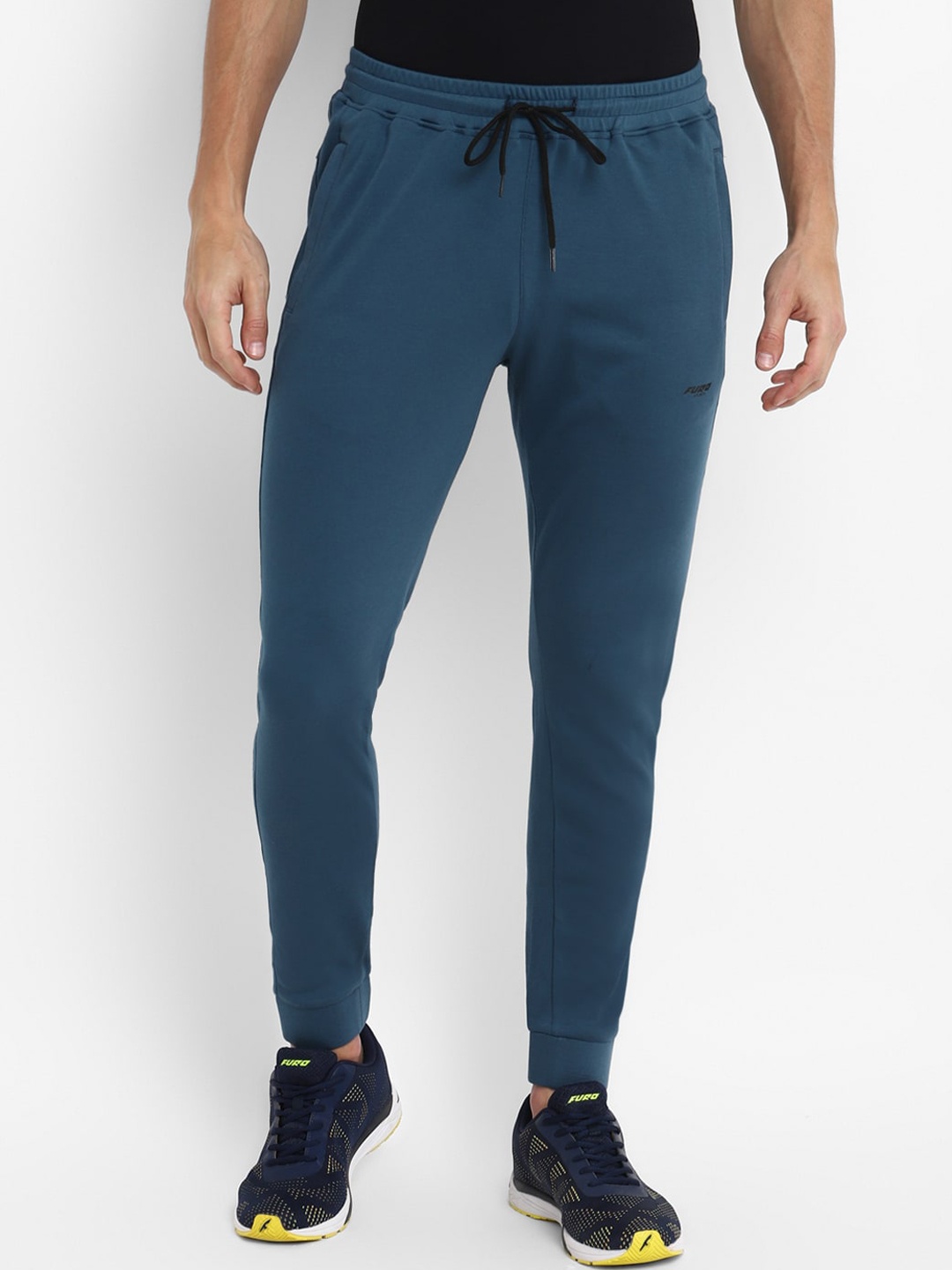 

FURO by Red Chief Men Navy Blue Solid Cotton Track Pants