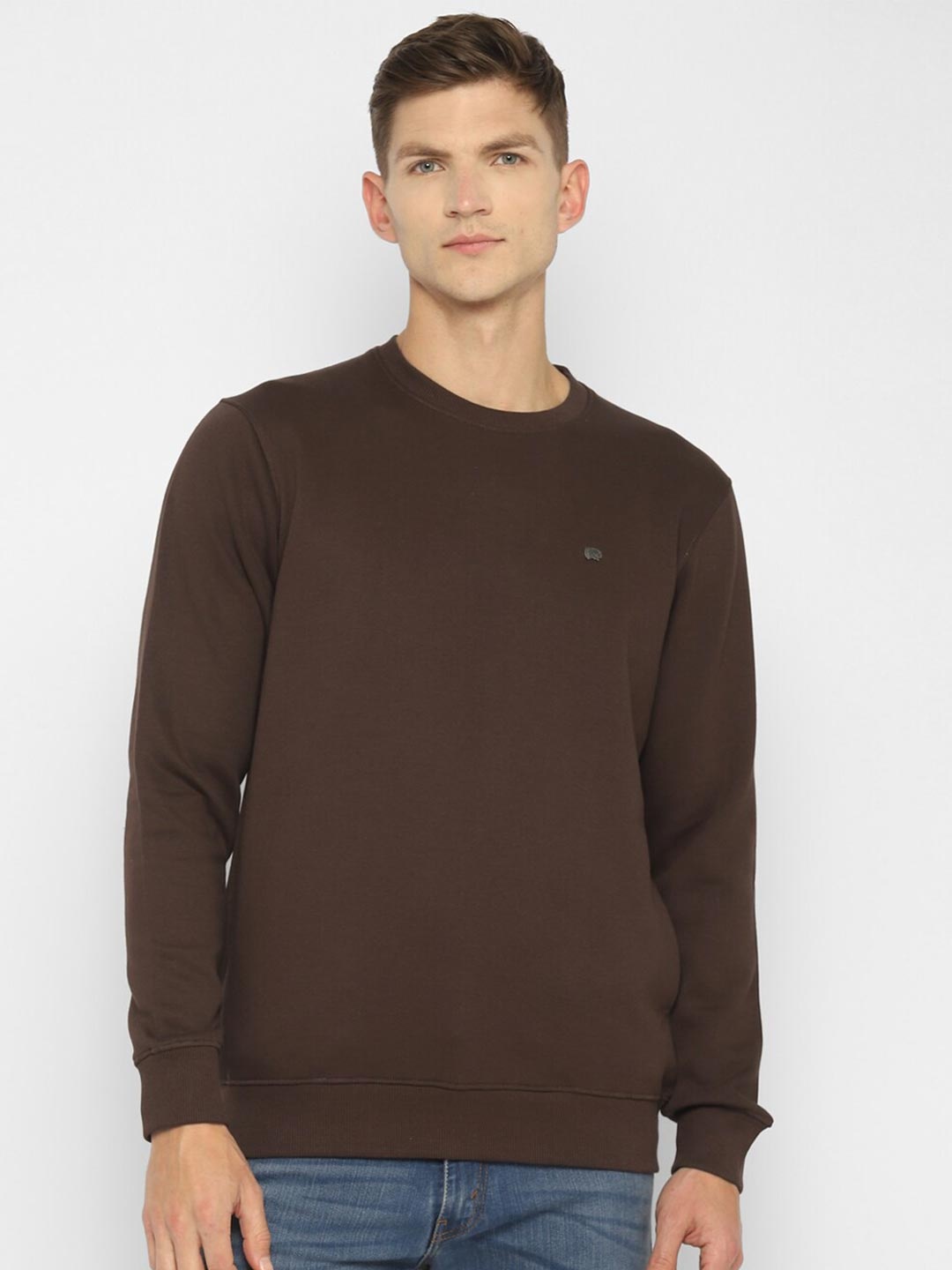 

Red Chief Men Brown Sweatshirt