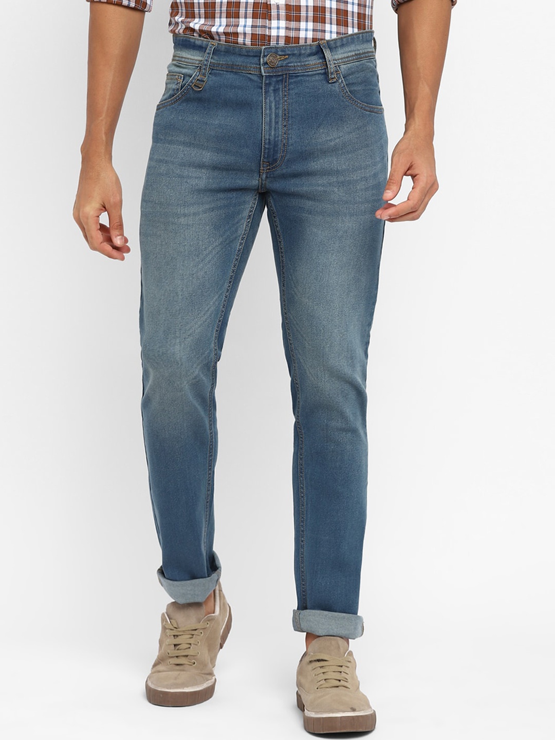 

Red Chief Men Blue Light Fade Stretchable Jeans