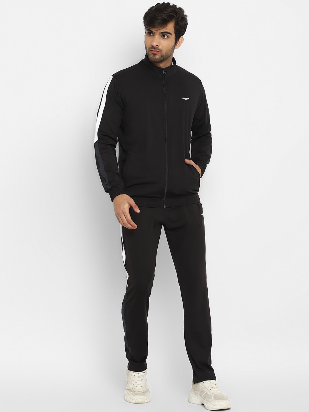 

FURO by Red Chief Men Black Solid Cotton Tracksuits
