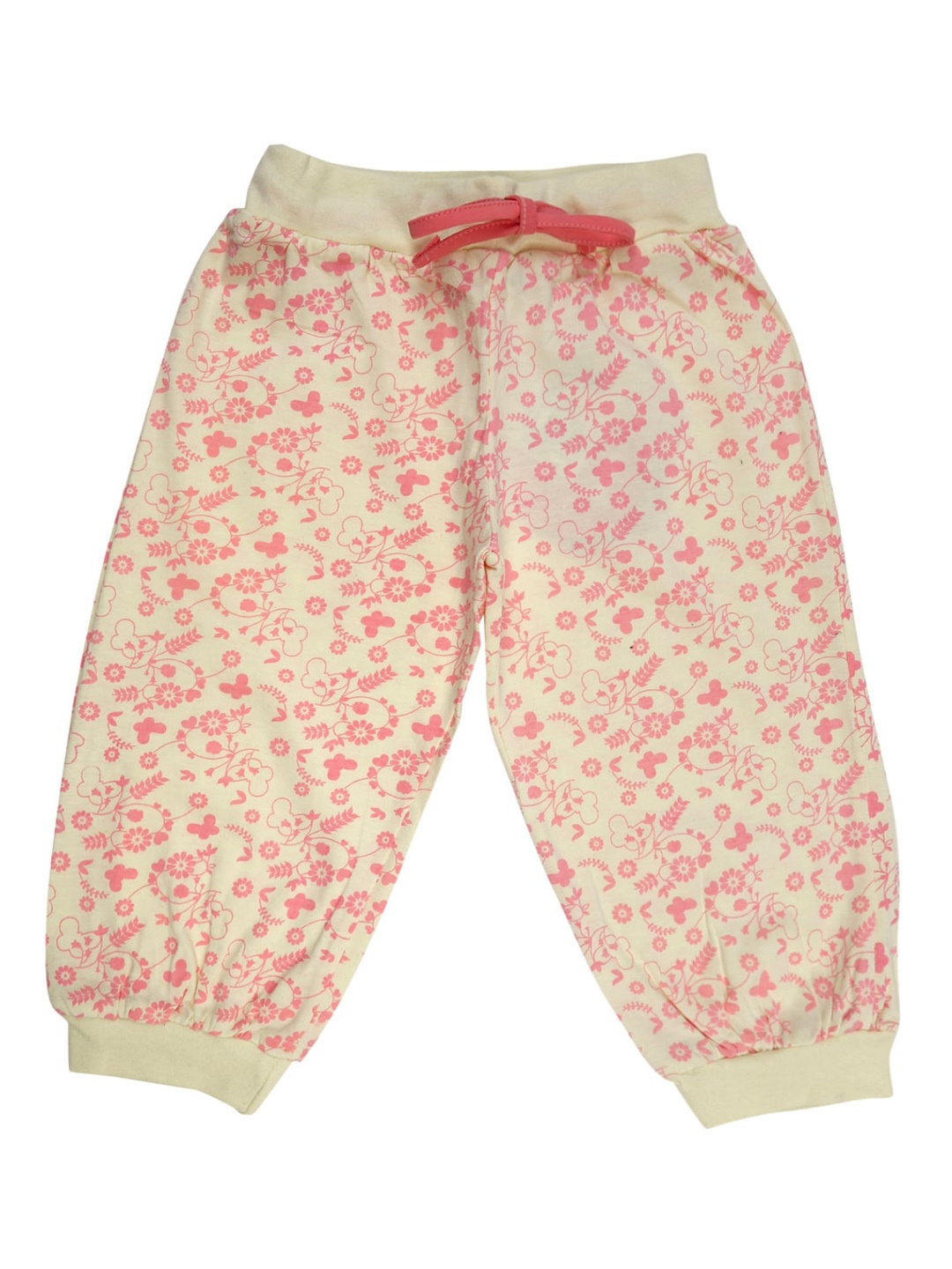 V-Mart Girls Yellow Floral Printed Shorts