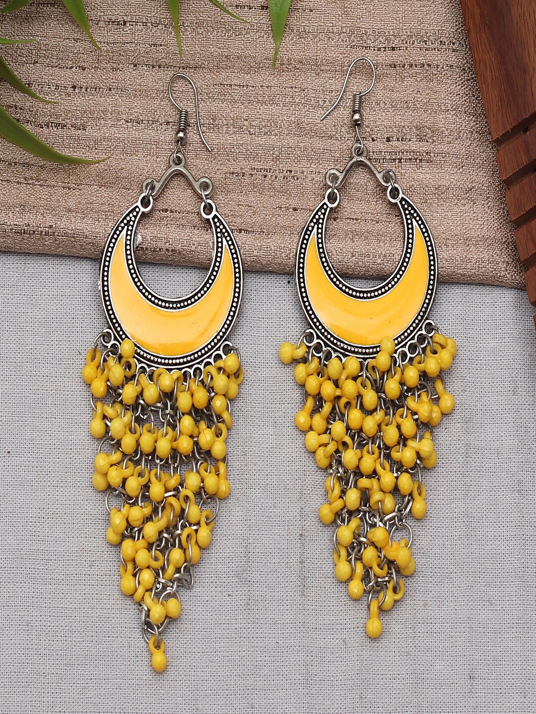 

Ethonica Yellow Classic Drop Earrings