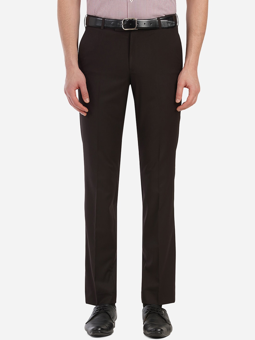 

METAL Men Brown Custom Slim Fit Trousers