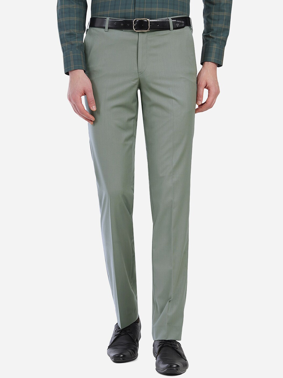 

METAL Men Green Custom Slim Fit Trousers