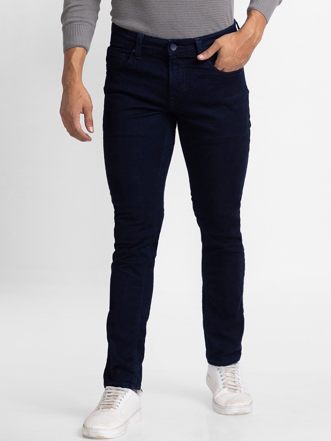 

SPYKAR Men Blue Super Skinny Fit Low-Rise Jeans