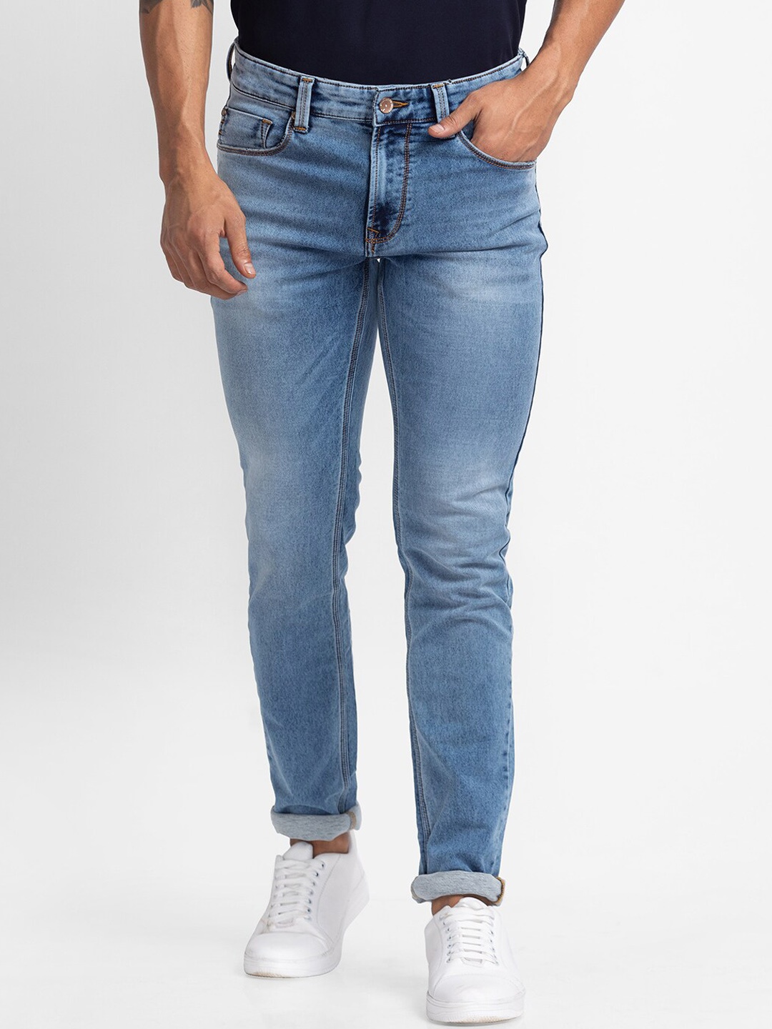 

SPYKAR Men Blue Heavy Fade Jeans