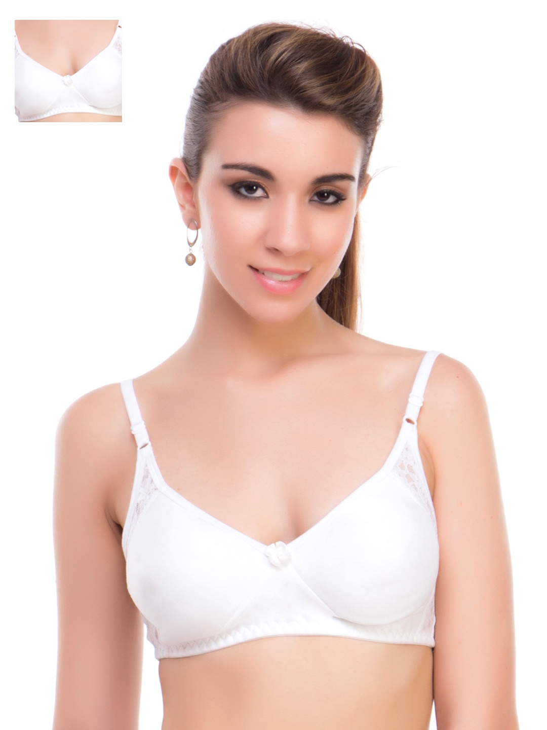 

Lady Lyka White Pack of 2 Full-Coverage Bras