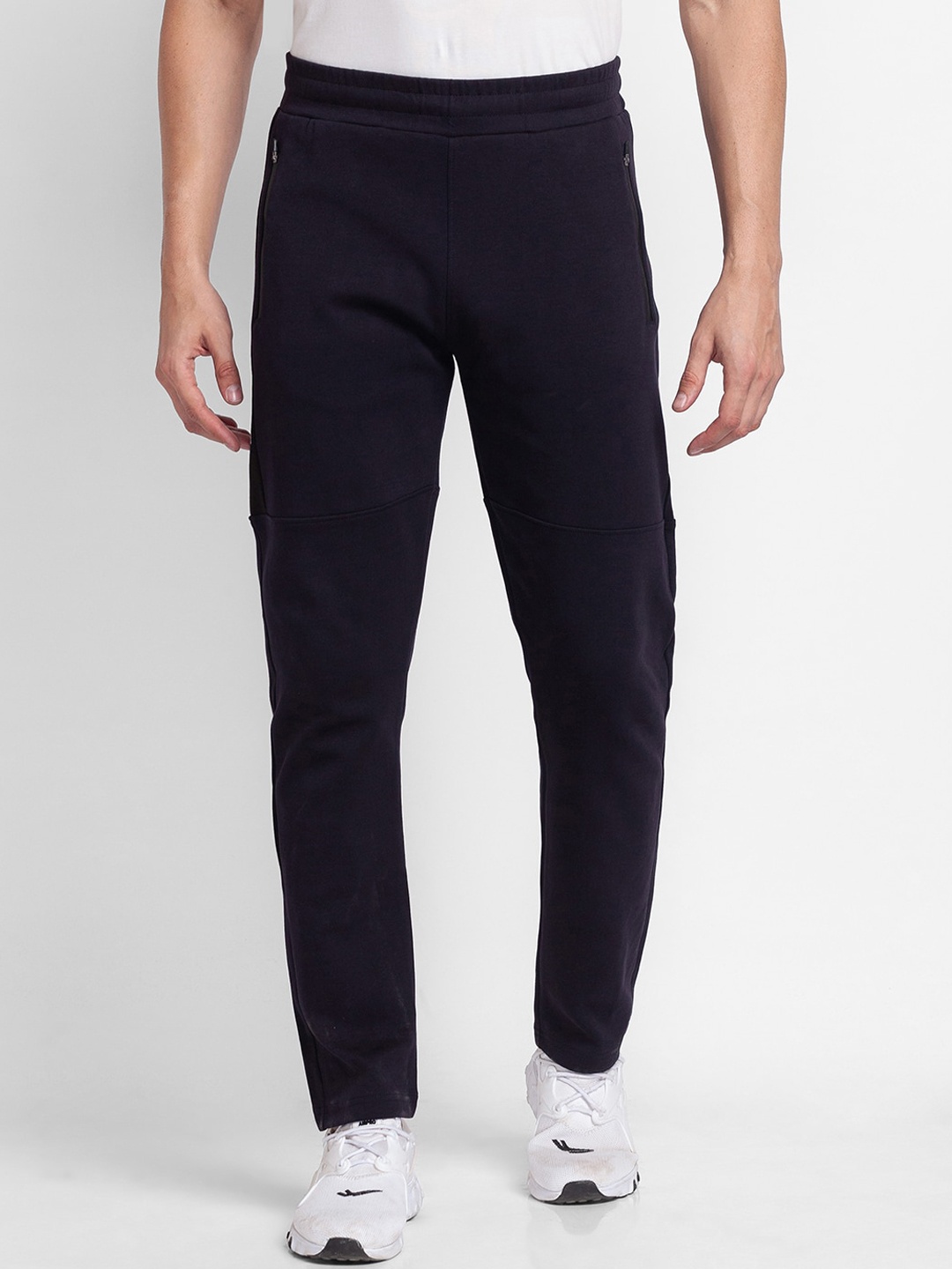 

SPYKAR Men Blue Solid Slim-Fit Track Pants