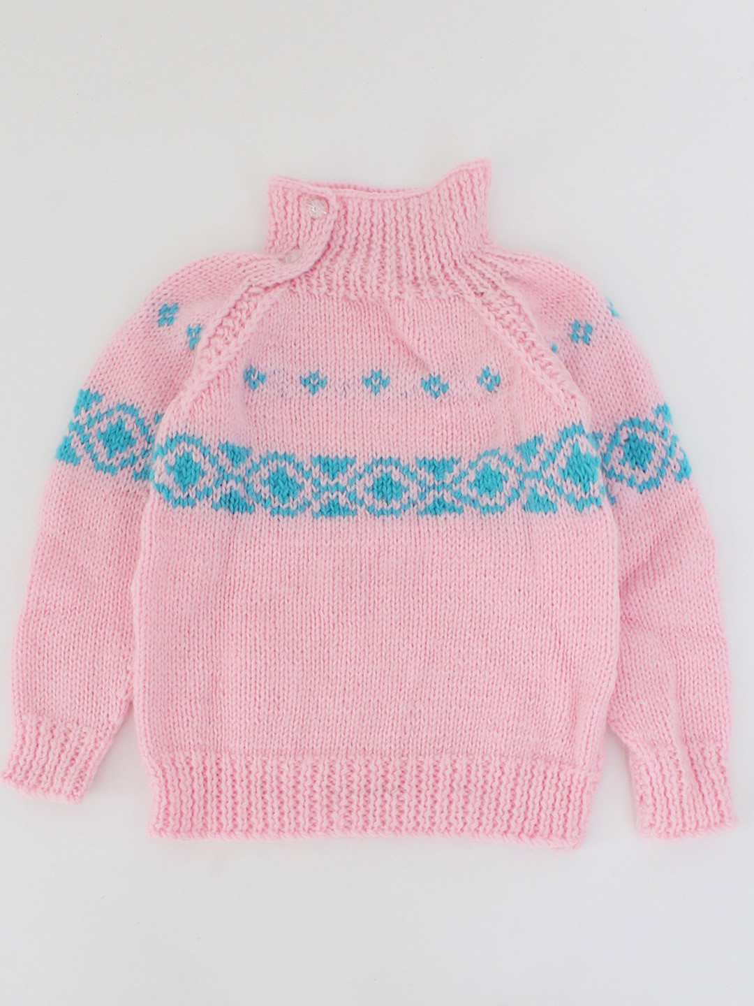 

Woonie Unisex Kids Pink & Blue Pullover