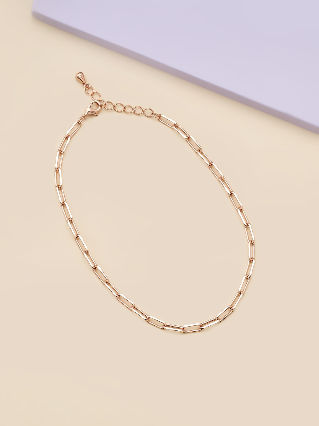 

Kushal's Fashion Jewellery Rose Gold-Plated Anklet