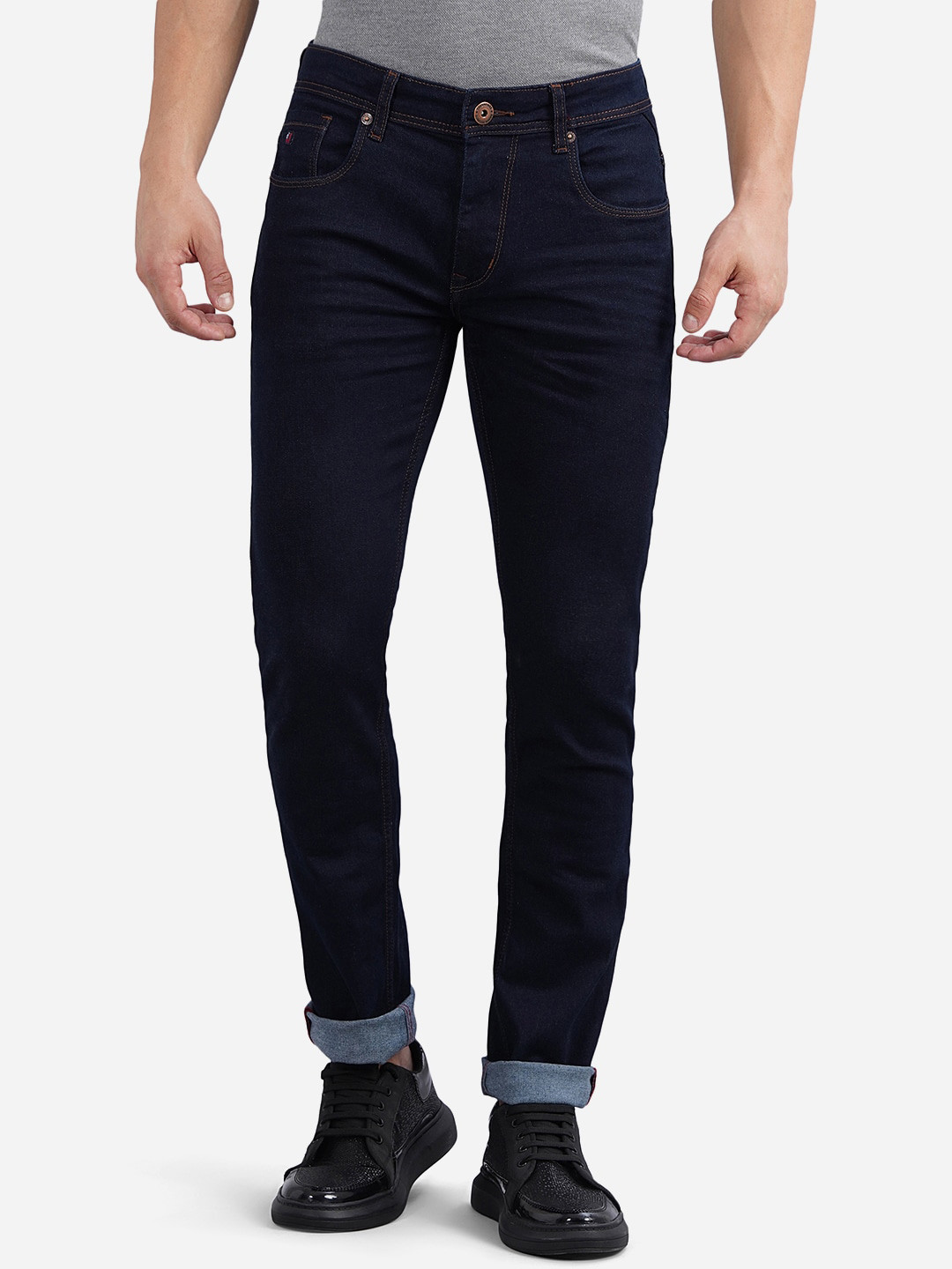 

Greenfibre Men Blue Narrow Slim Fit Jeans