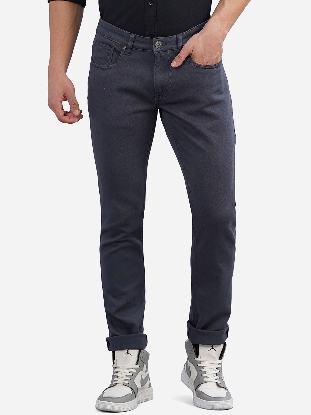 

JADE BLUE Men Blue Narrow Slim Fit Jeans