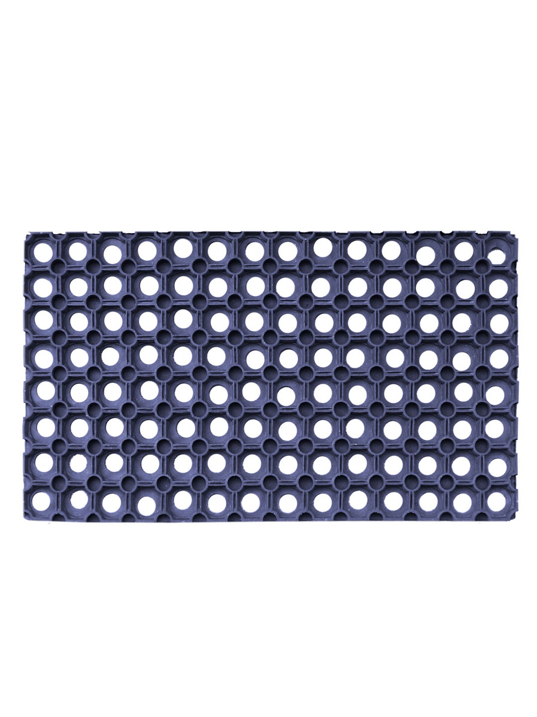 

LUXEHOME INTERNATIONAL Navy Blue Solid Rubber Doormats