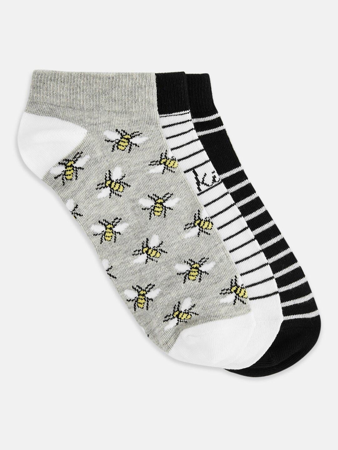 

Honey by Pantaloons Women Pack Of 3 Assorted Ankle-Length Socks