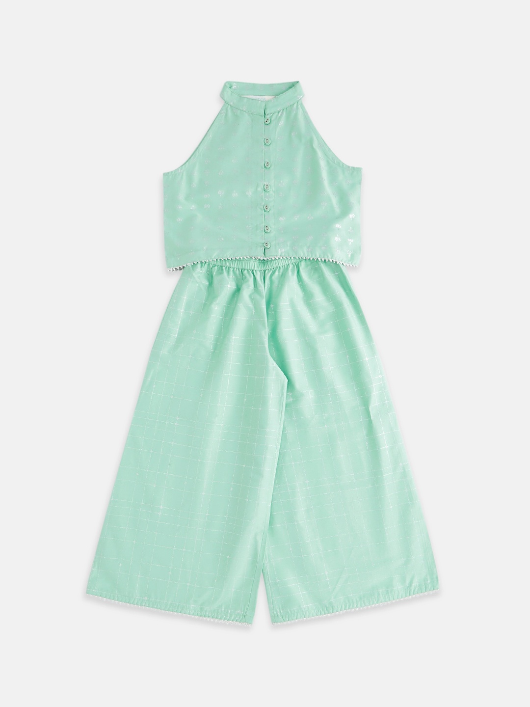 

AKKRITI BY PANTALOONS Girls Green Kurti with Dhoti Pants