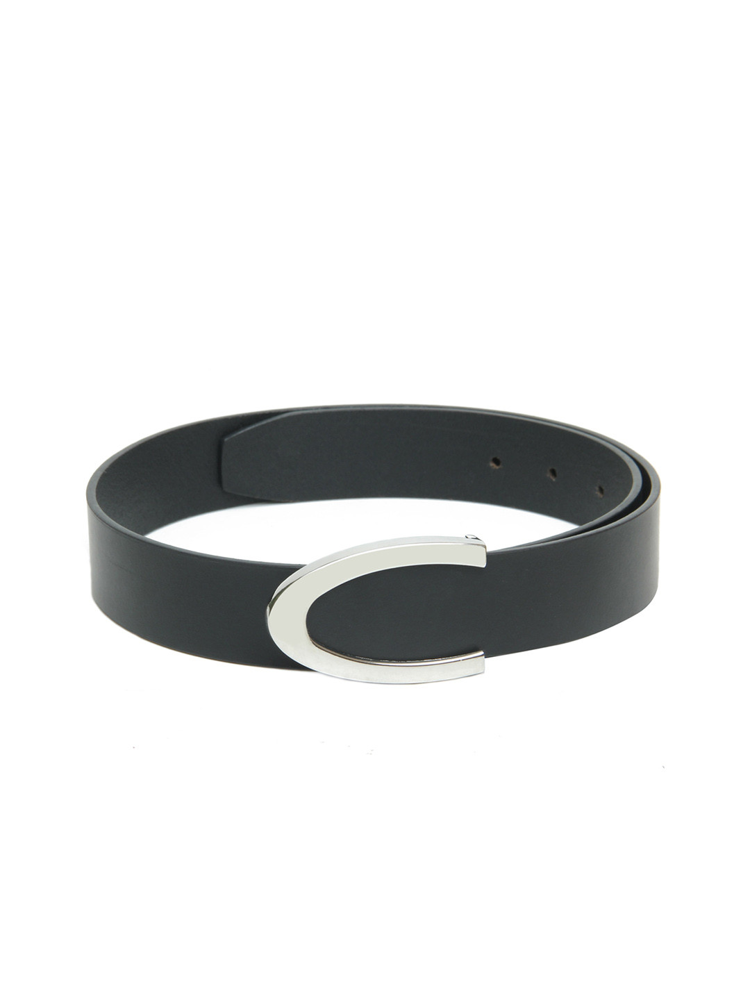 

Calvadoss Boys Black Solid Leather Belt