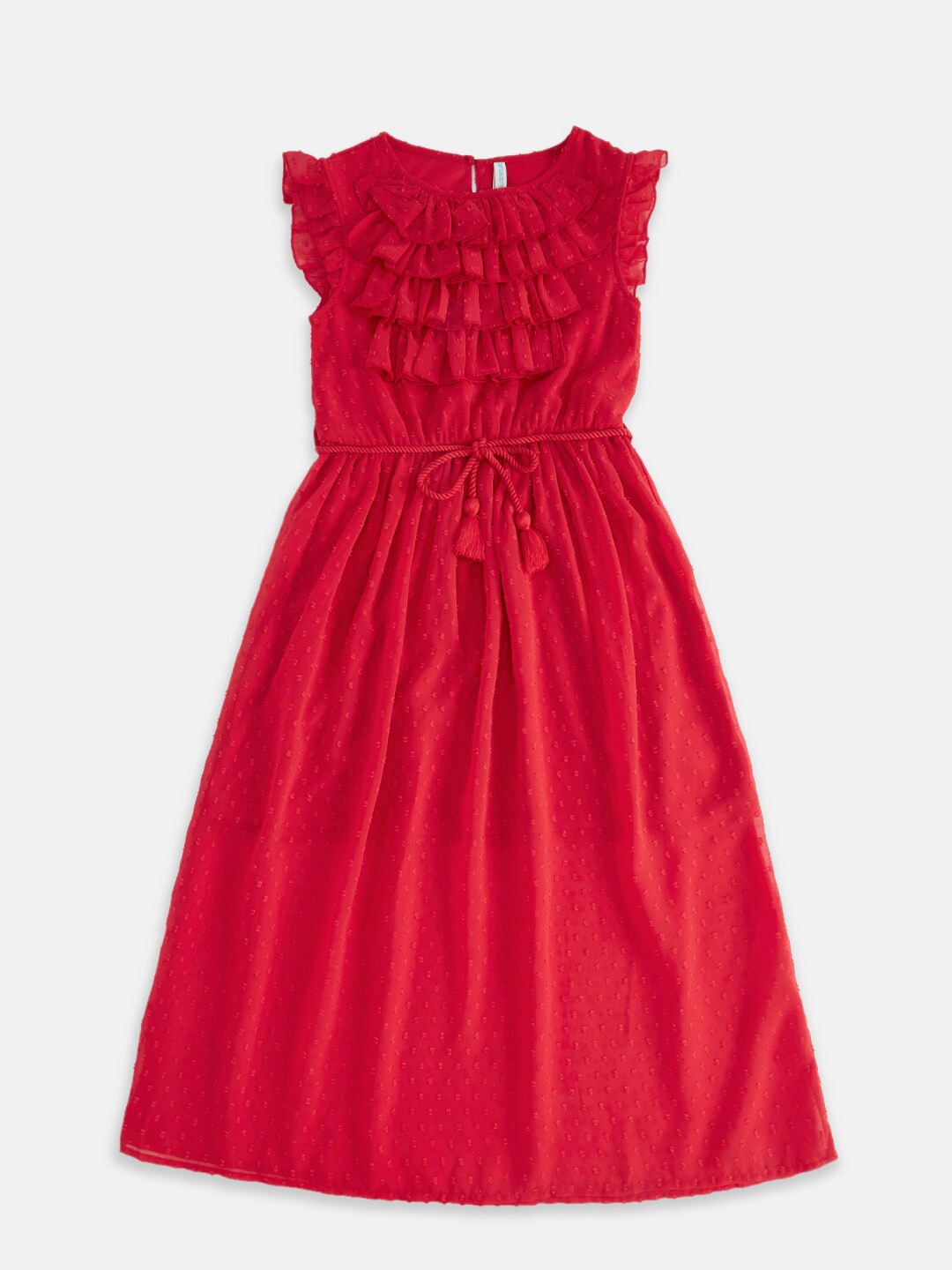 

Pantaloons Junior Red Satin Dress