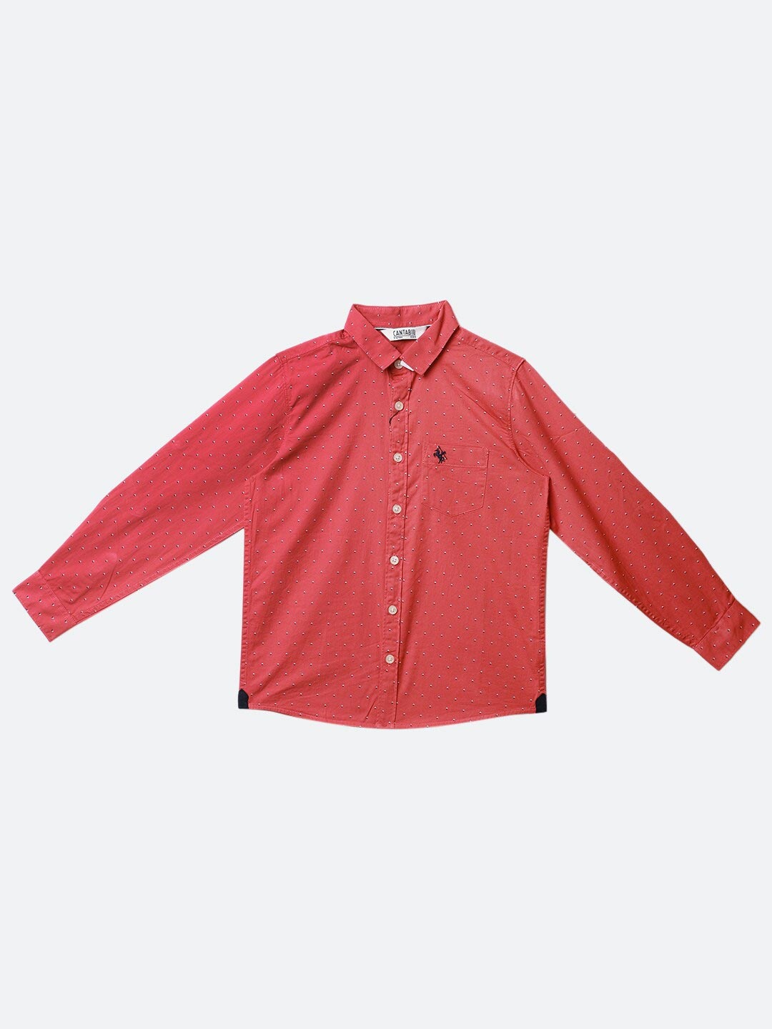 

Cantabil Boys Peach-Coloured Casual Shirt
