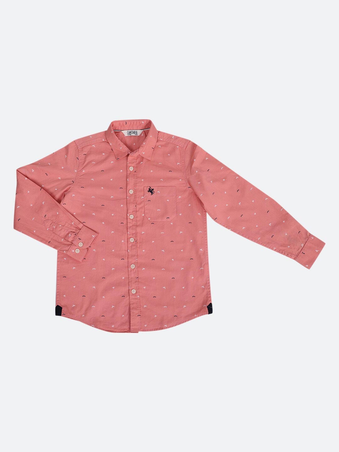 

Cantabil Boys Pink Printed Casual Shirt