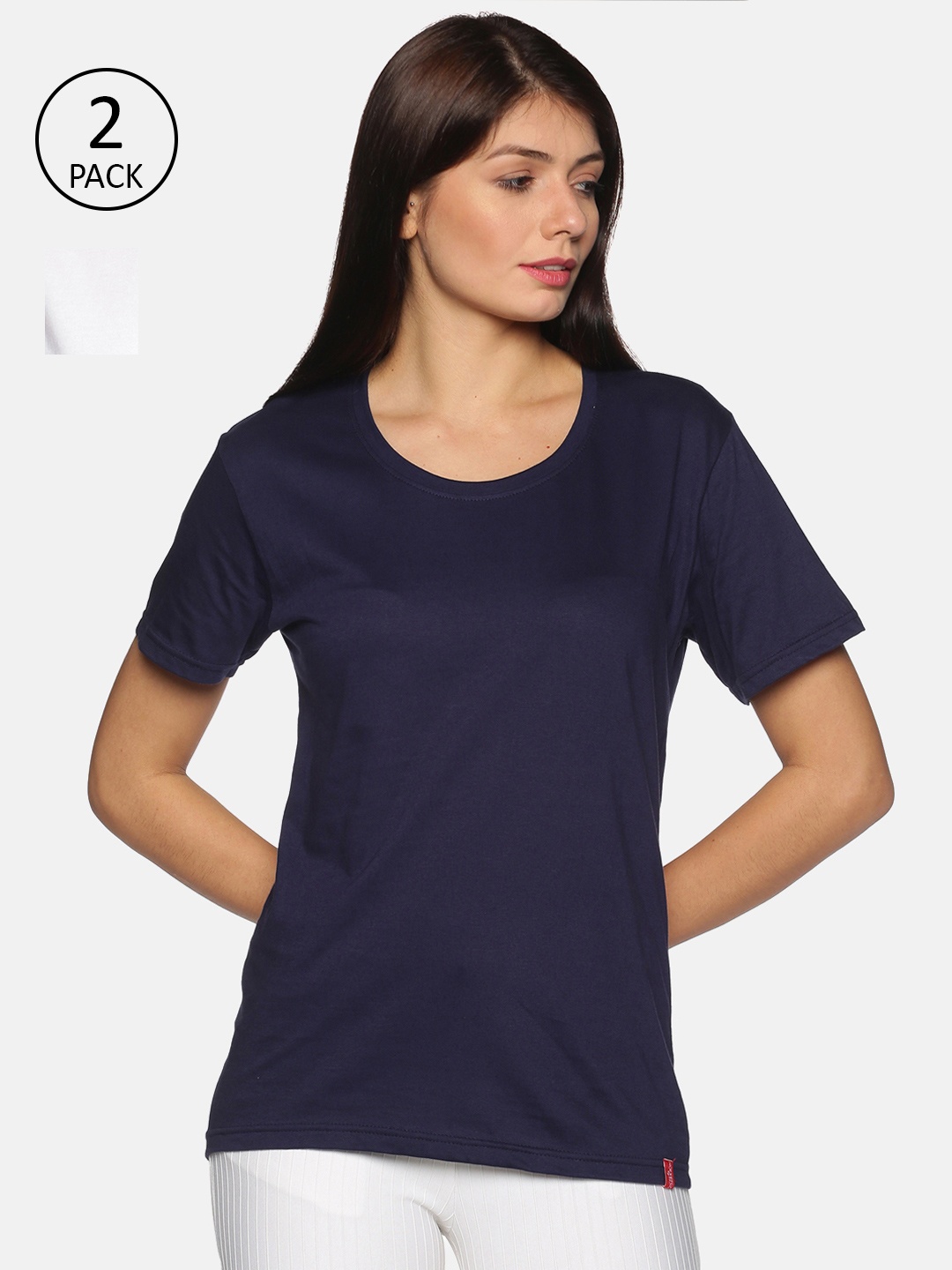 

NOT YET by us Women White 2 T-shirt