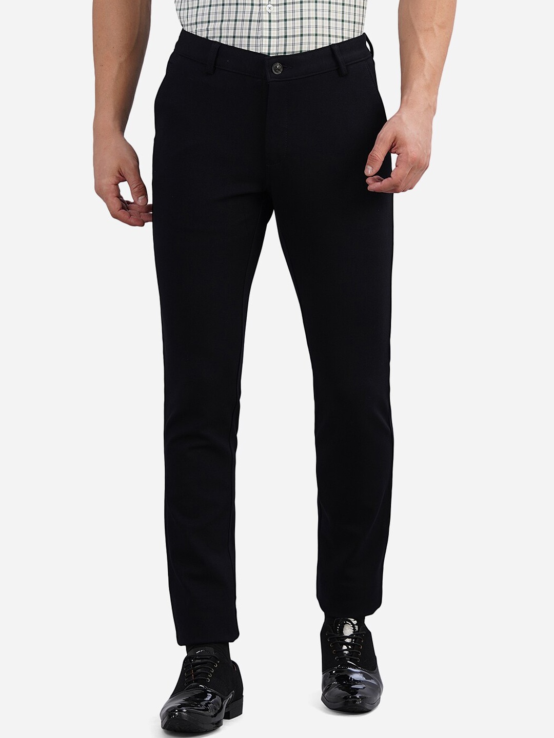 

JB STUDIO Men Blue Custom Slim Fit Chinos Trousers