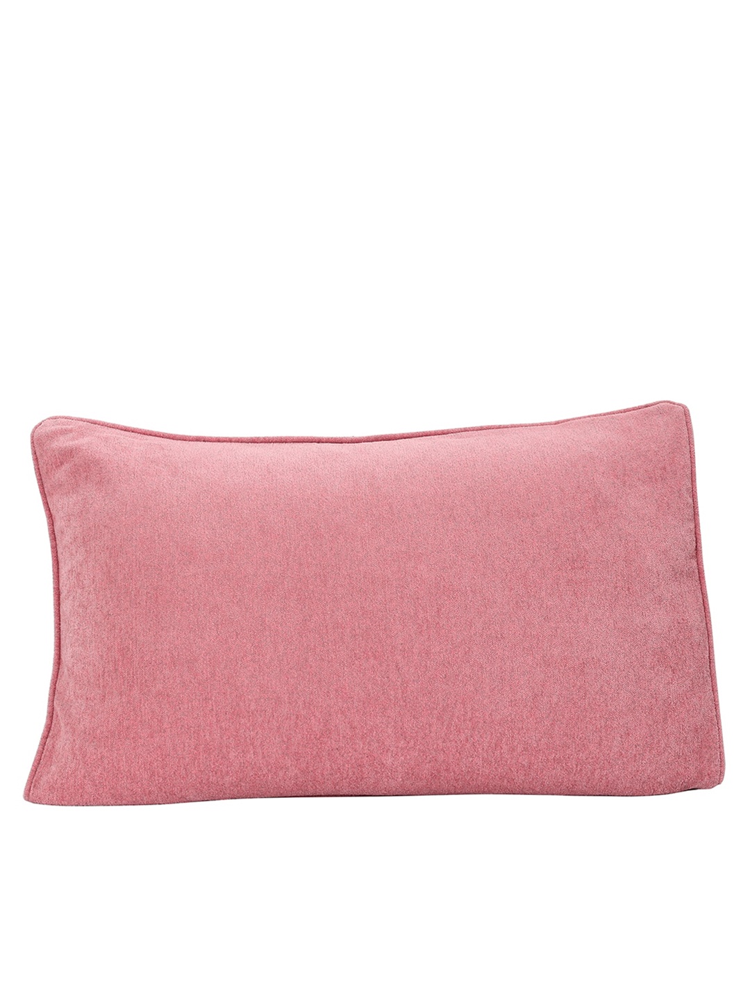 

MASPAR Set Of 2 Pink Solid Pillow Covers
