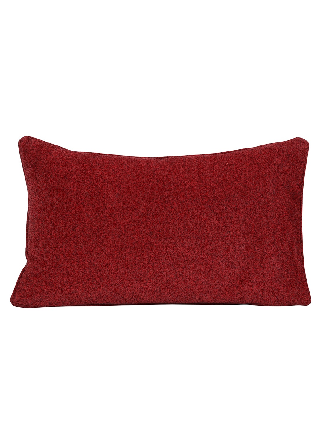 

MASPAR Set Of 2 Red Solid Pillow Covers