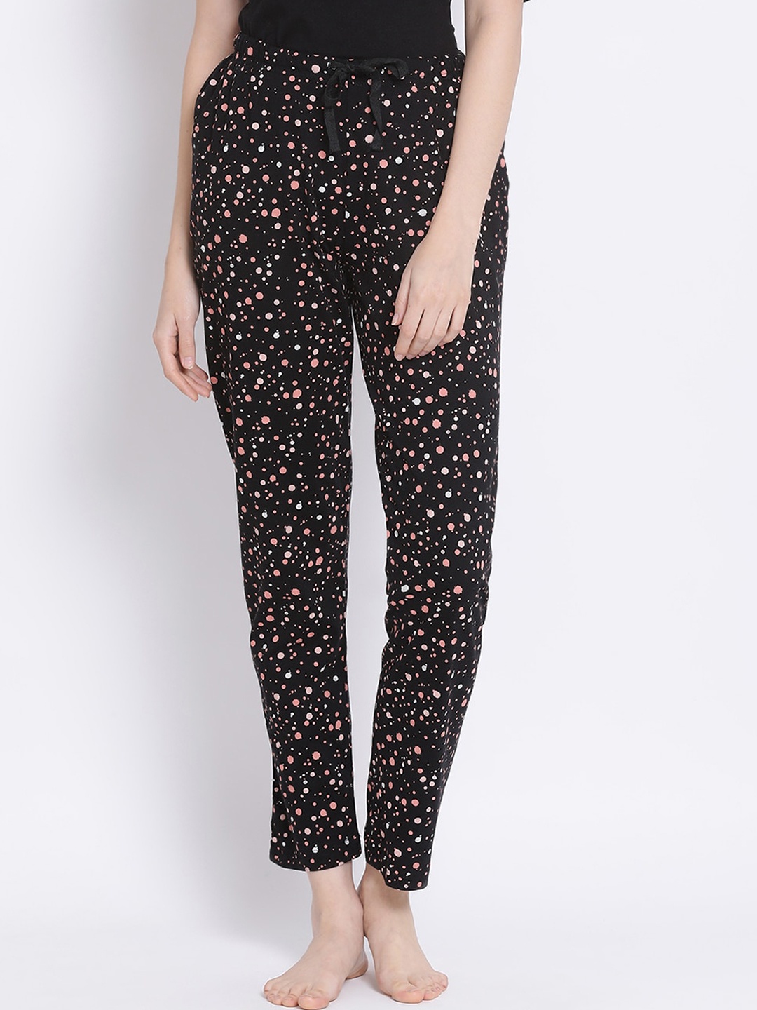 

Kanvin Women Black Printed Lounge Pants