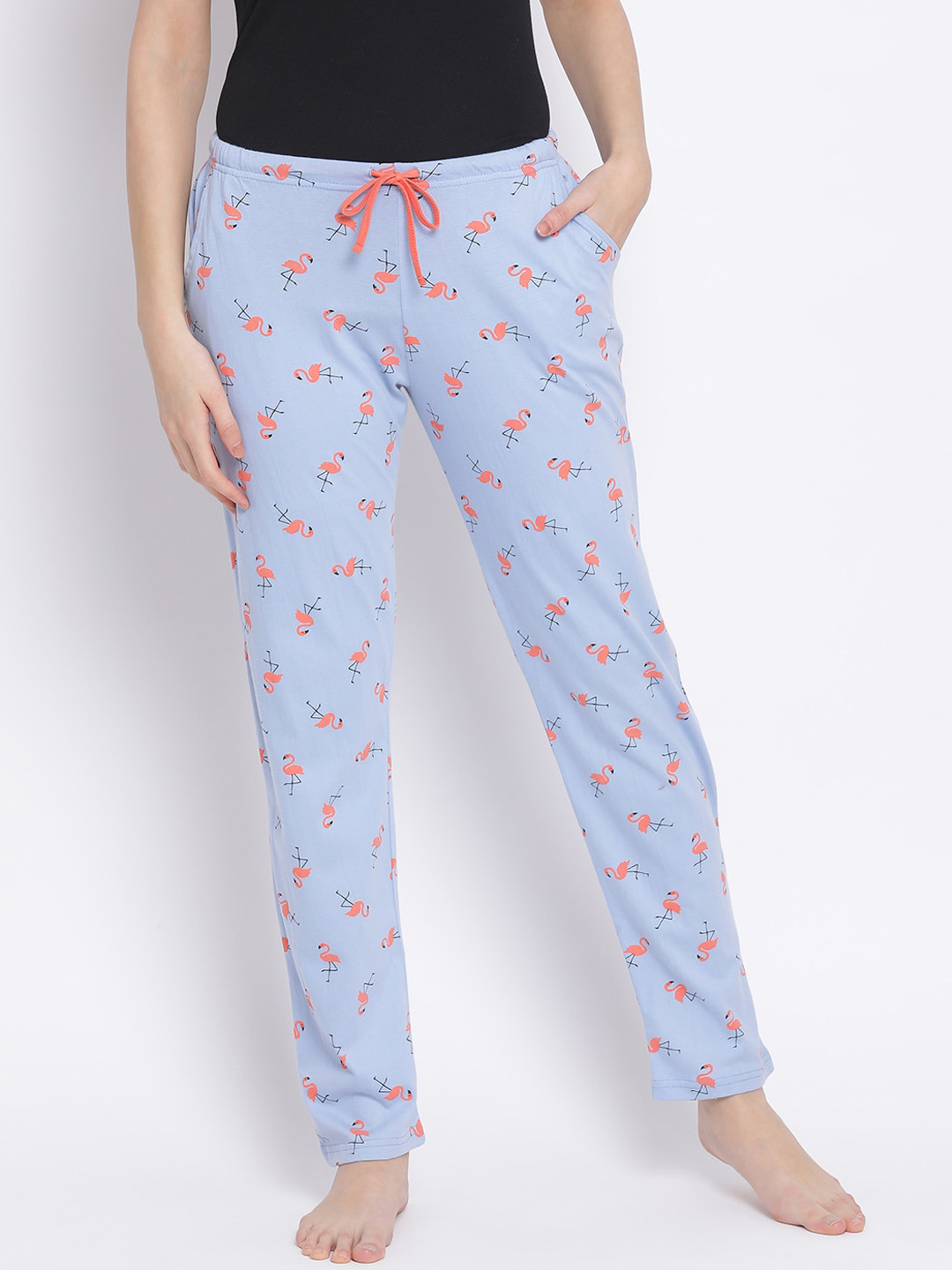 

Kanvin Women Blue Printed Lounge Pants