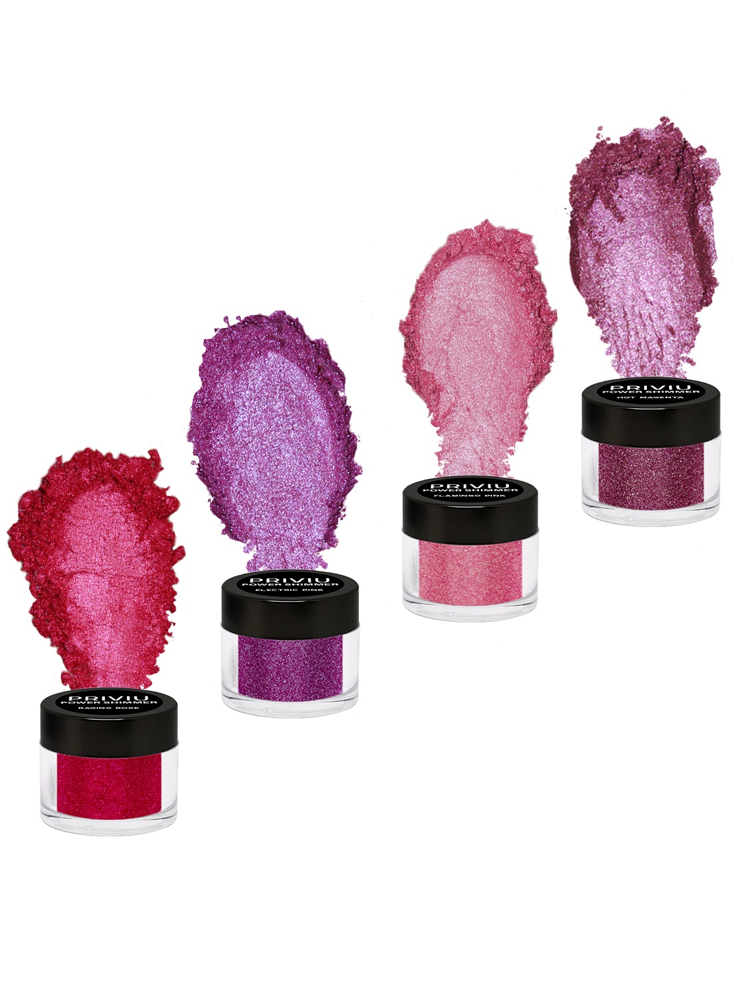 

PRIVIU Set of 4 Power Shimmer Eyeshadow - Rose Addicted