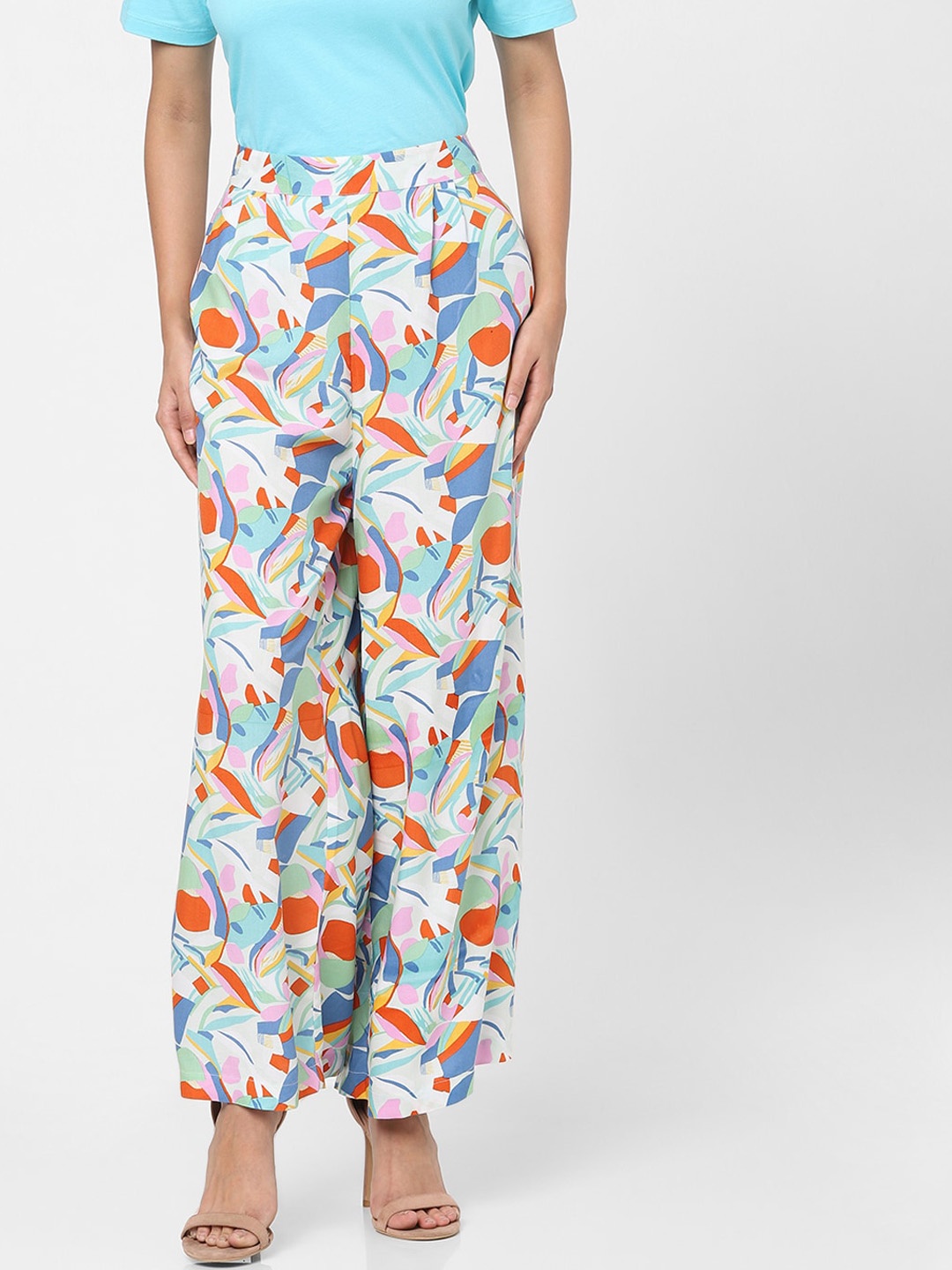 

Vero Moda Women Multicoloured Printed Trousers, Multi