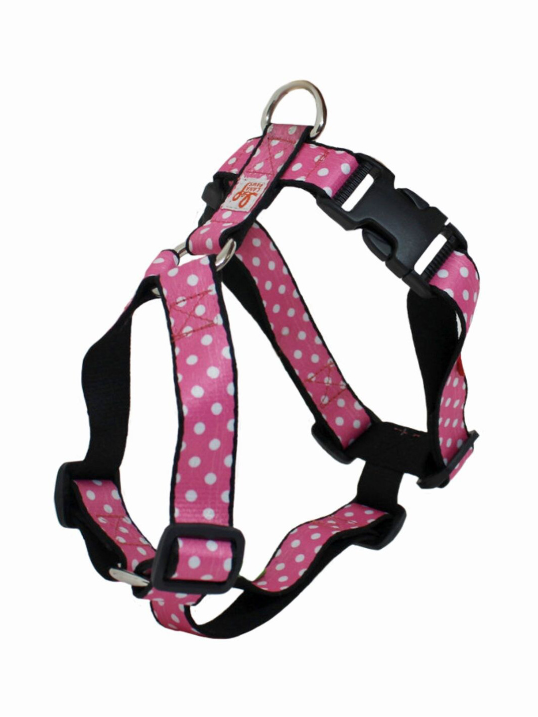 

LANA PAWS Back & Pink Polka Dots Printed Dog Harnesses