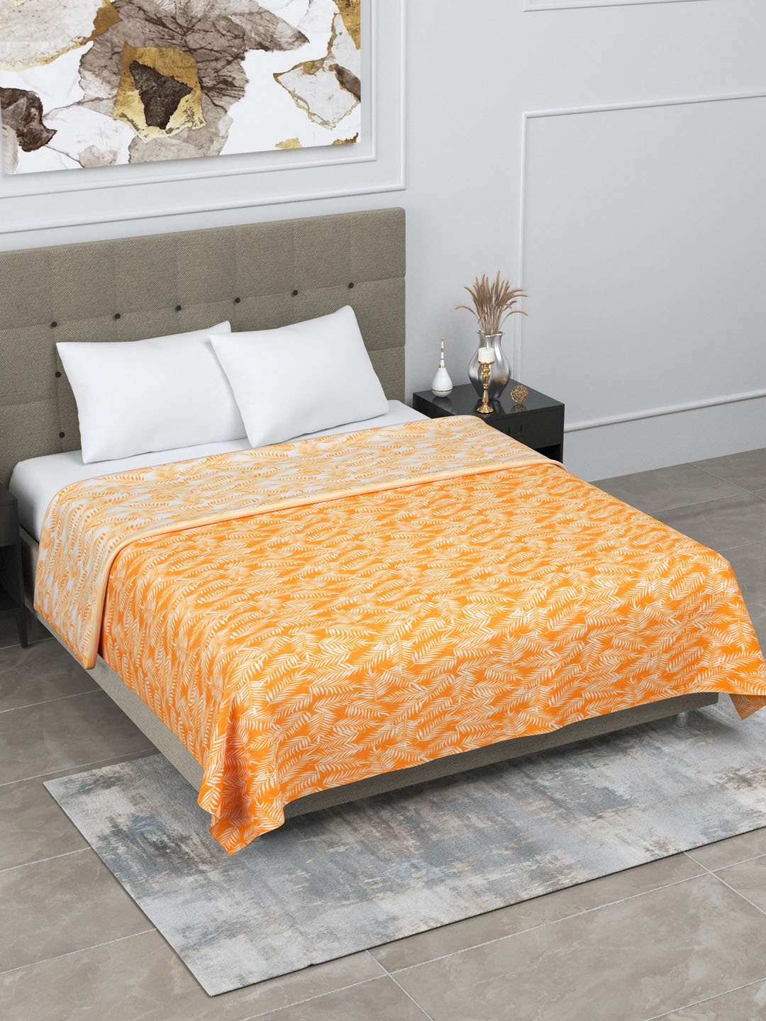 

Home Fresh Unisex Yellow Blankets Quilts and Dohars