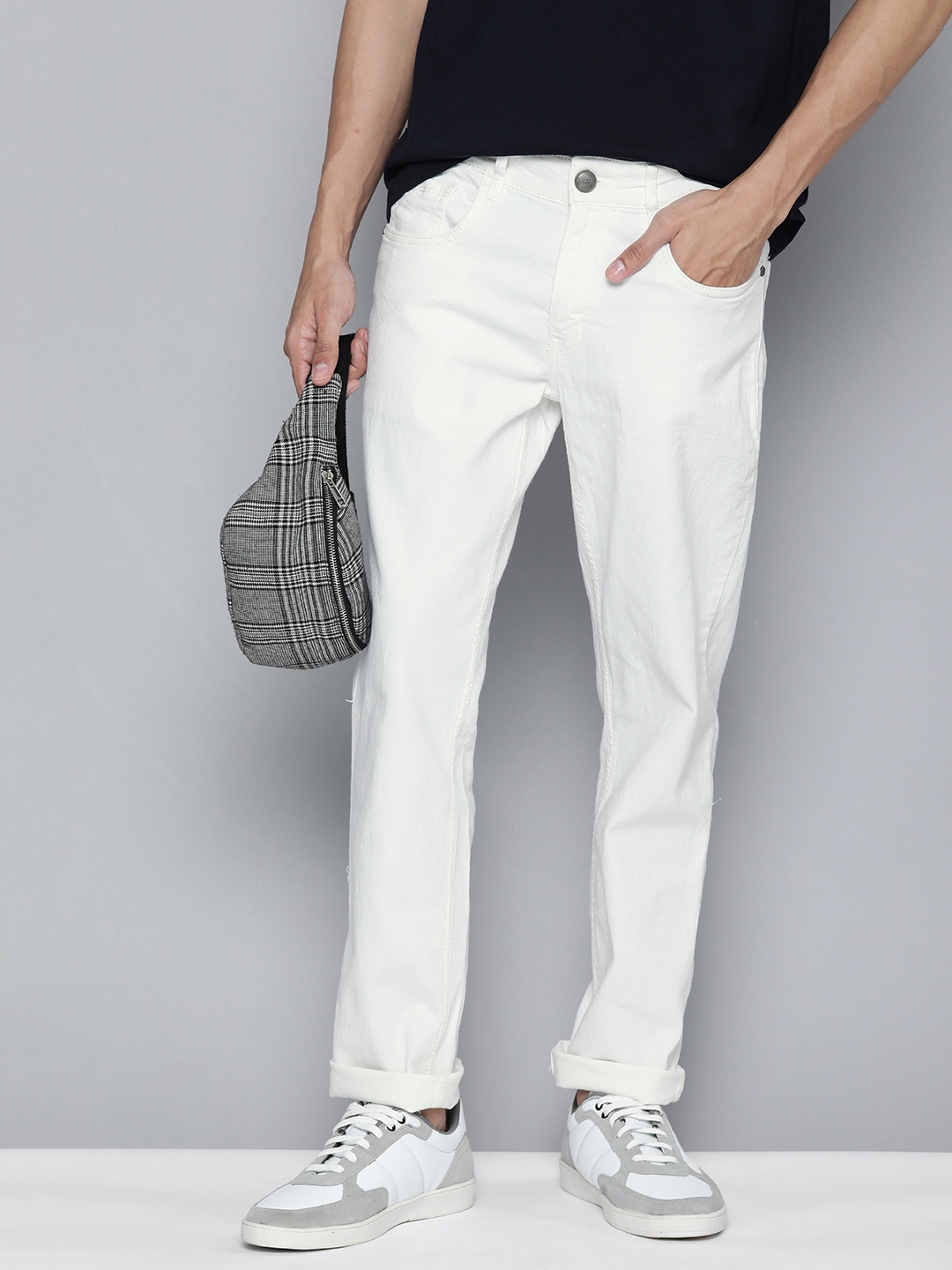 

Mast & Harbour Men White Slim Fit Stretchable Jeans