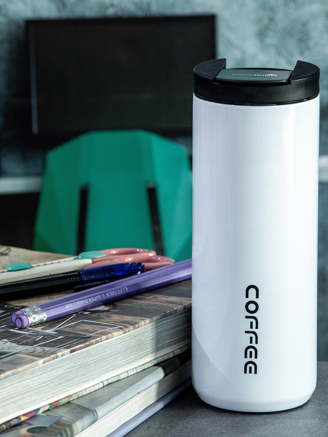 

GOODHOMES White Insulated Vacuum Coffee Bottle