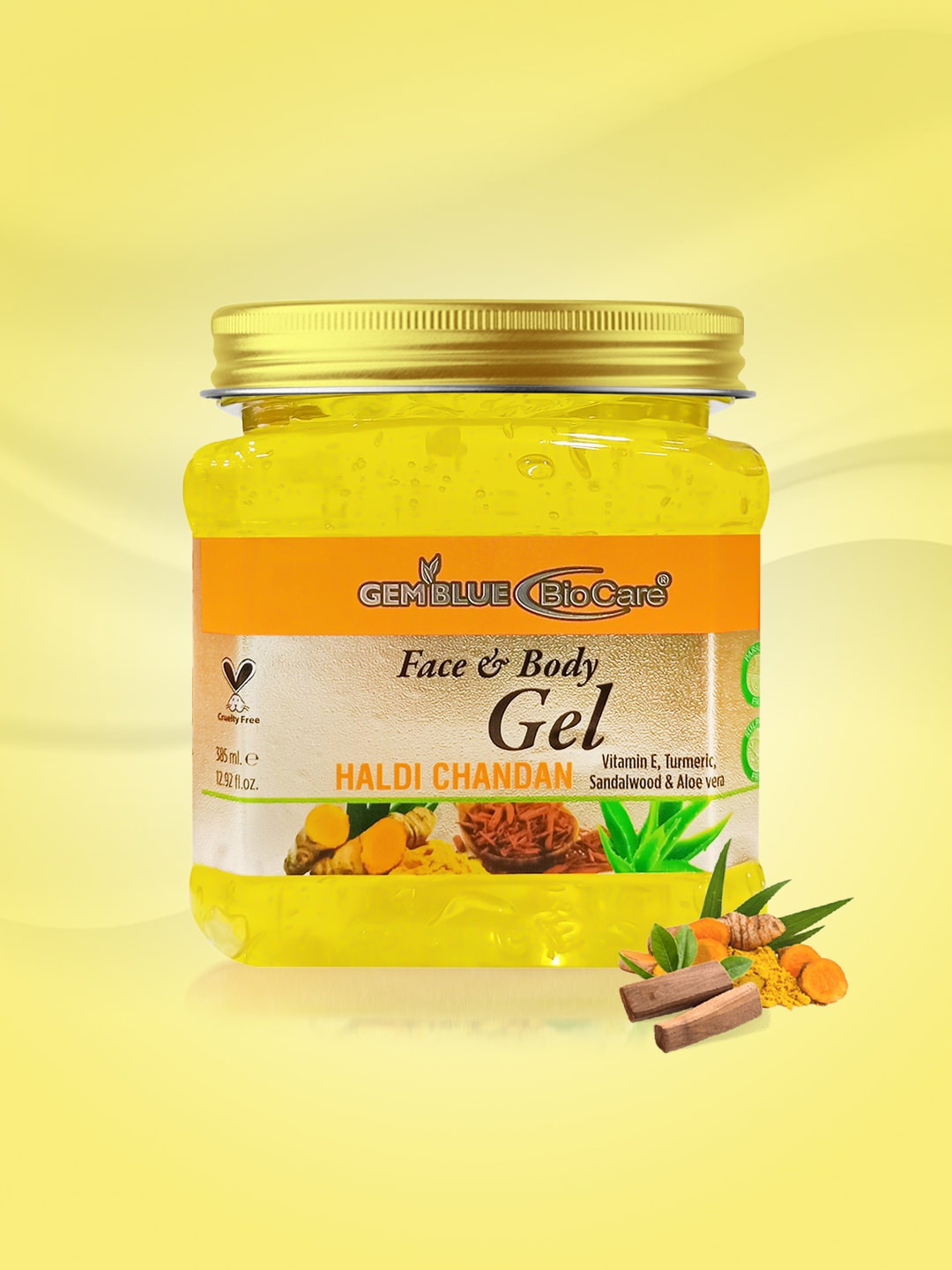 

GEMBLUE BioCare Haldi Chandan Face & Body Gel 385 ml, Na