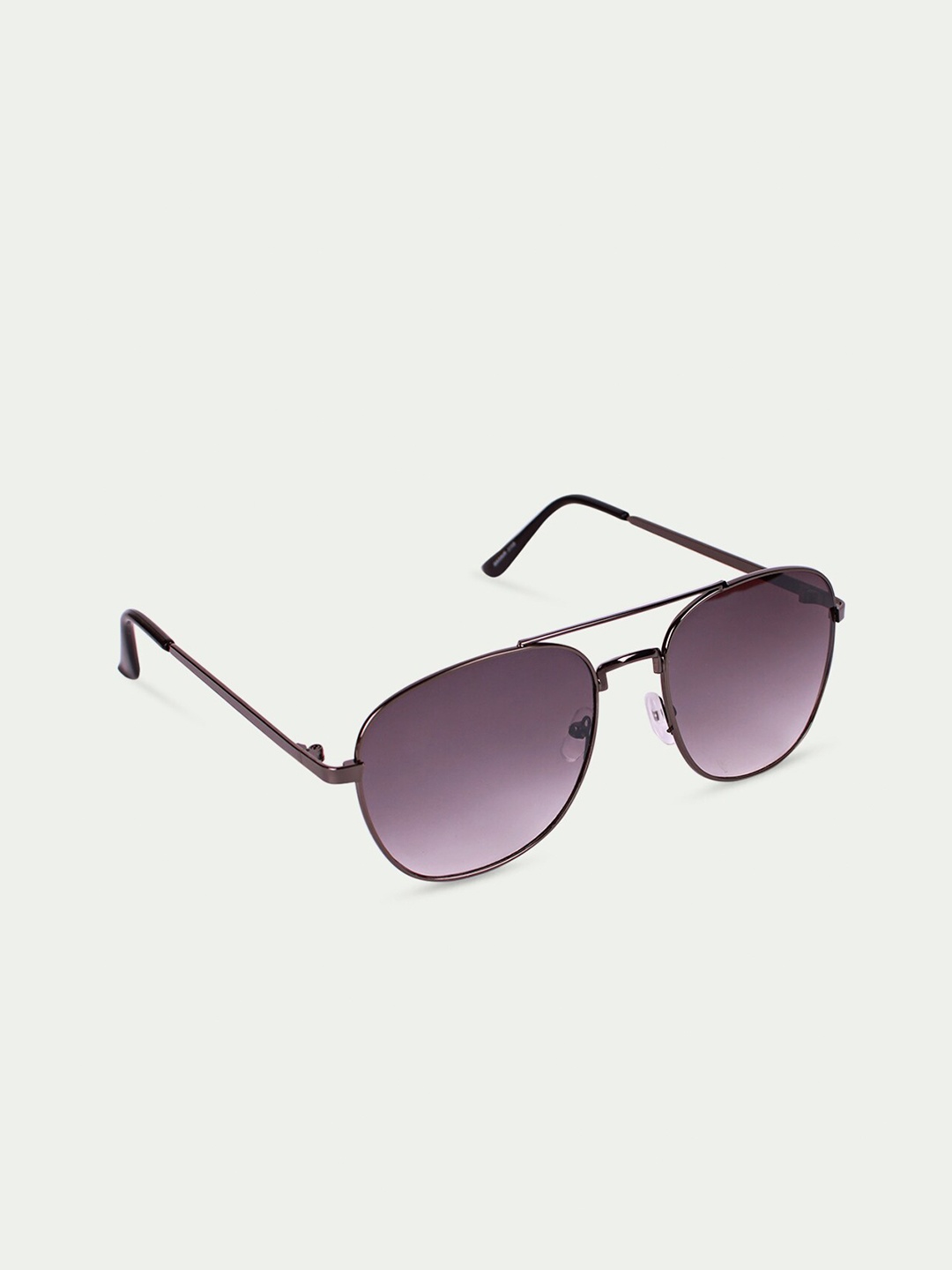 

FUZOKU Men Grey Lens & Gunmetal-Toned Aviator Sunglasses with UV Protected Lens