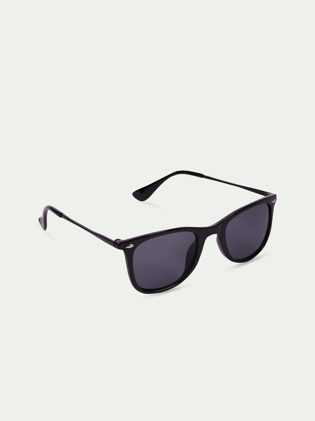 

FUZOKU Unisex Black Lens & Black Wayfarer Sunglasses with UV Protected Lens