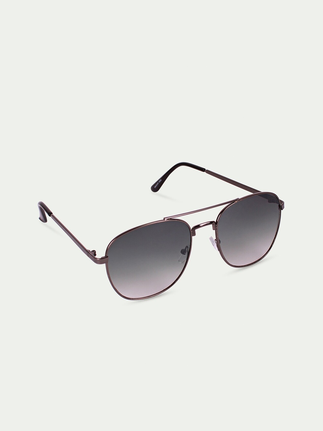 

FUZOKU Men Green Lens & Gunmetal-Toned Aviator Sunglasses with UV Protected Lens