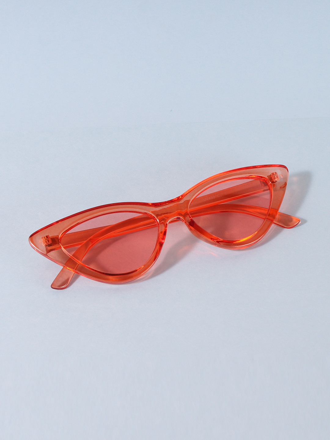 

FUZOKU Women Red Lens & Red Cateye Sunglasses with UV Protected Lens